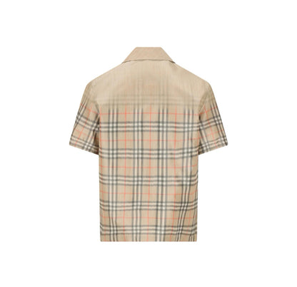 Burberry SS26 Men's Short-Sleeve Check Single-Breasted Shirt