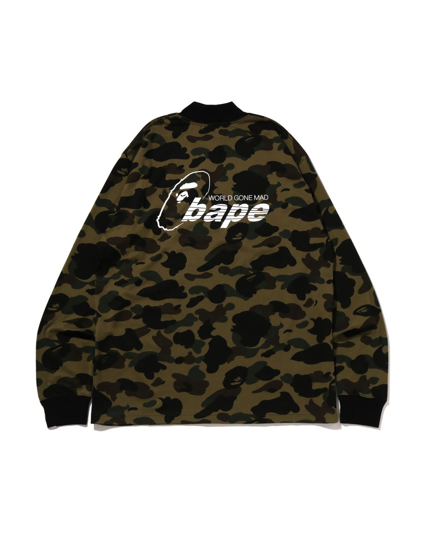 A Bathing Ape 1st Camo Mock Neck Relaxed Fit L/S Tee