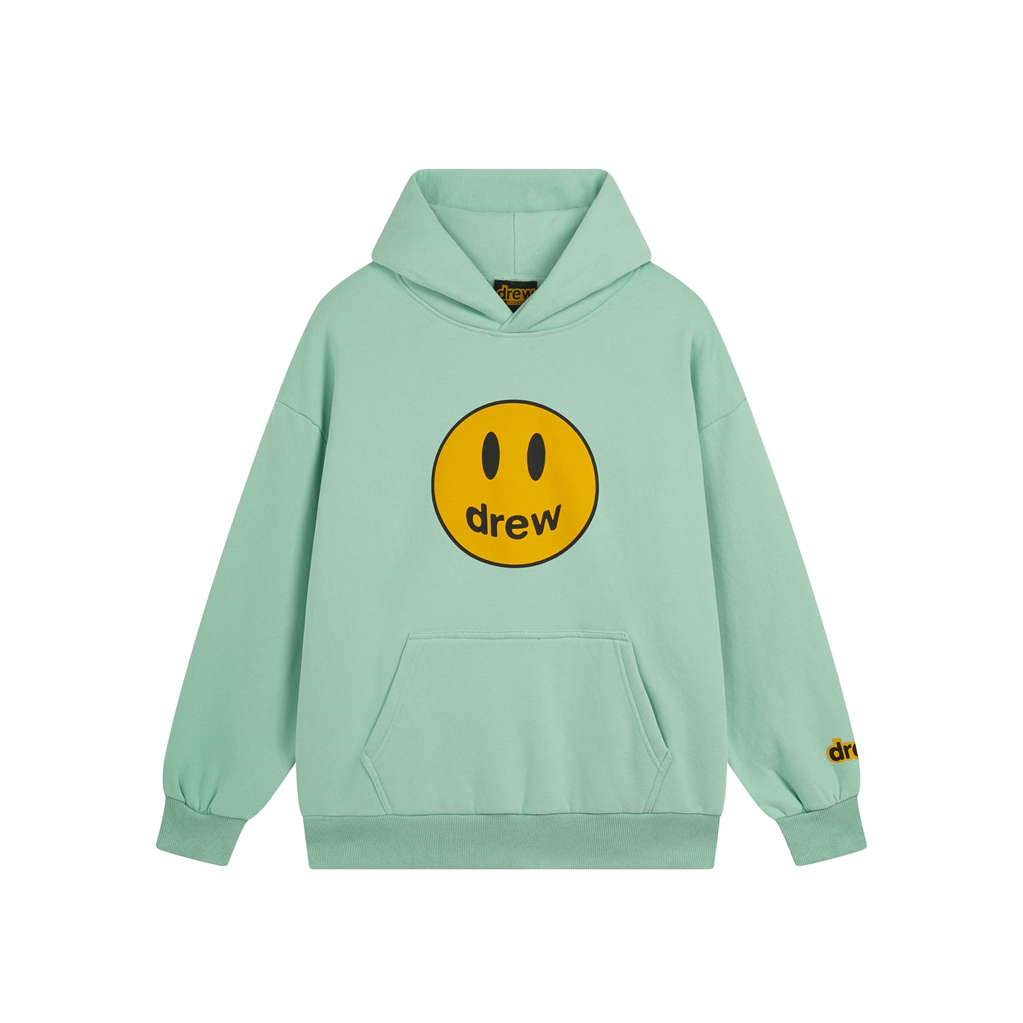 Drew House Smiley Face Series Mascot Navy Smiley Face Hooded Fleece Sweatshirt Winter Unisex Navy Blue