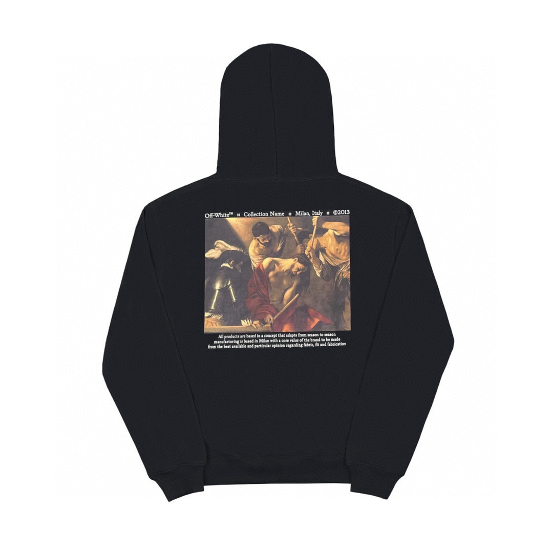 Off-White kill print hooded sweater black