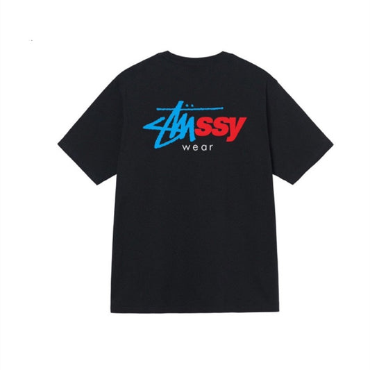 STUSSY LOGO TEE BLACK
