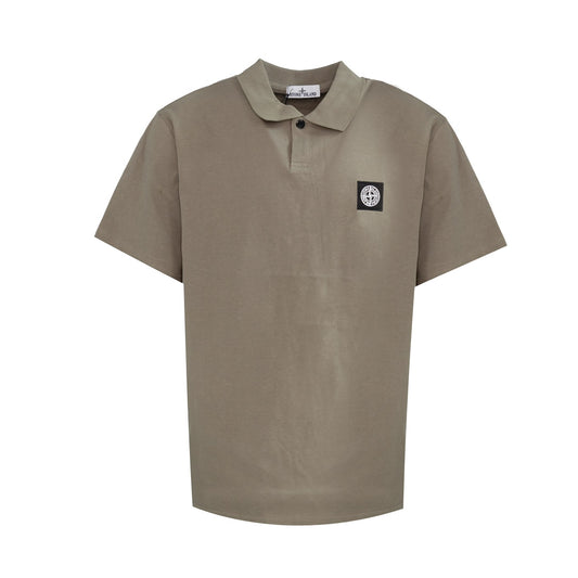 Stone Island Polo In Brown