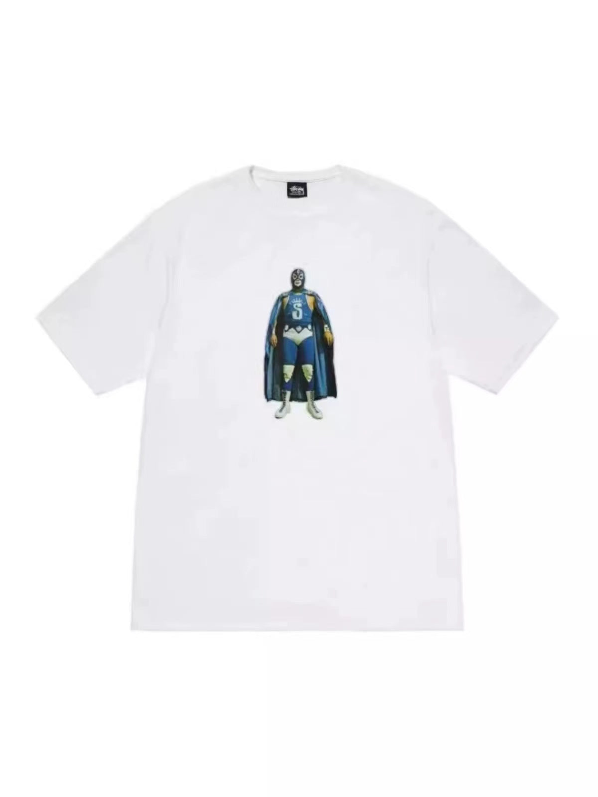STUSSY WRESTLING TEE WHITE