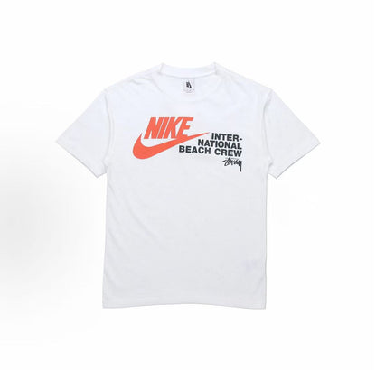 Stussy x Nike US Edition Limited Edition Collaboration Collection - Sport T-Shirt - US Version - Gender-Neutral Couple Style - Black