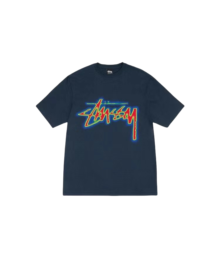 STUSSY THERMAL IMAGING TEE NAVY