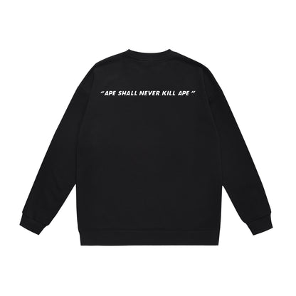 A Bathing Ape Youth Casual Striped Camouflage Print Hoodie Black