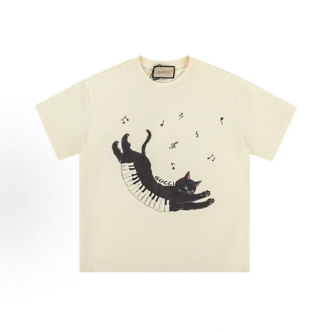 GUCCI - Cartoon Animal Print Loose Casual Short-Sleeved Round-neck T-Shirt - Men's and Women's style alike