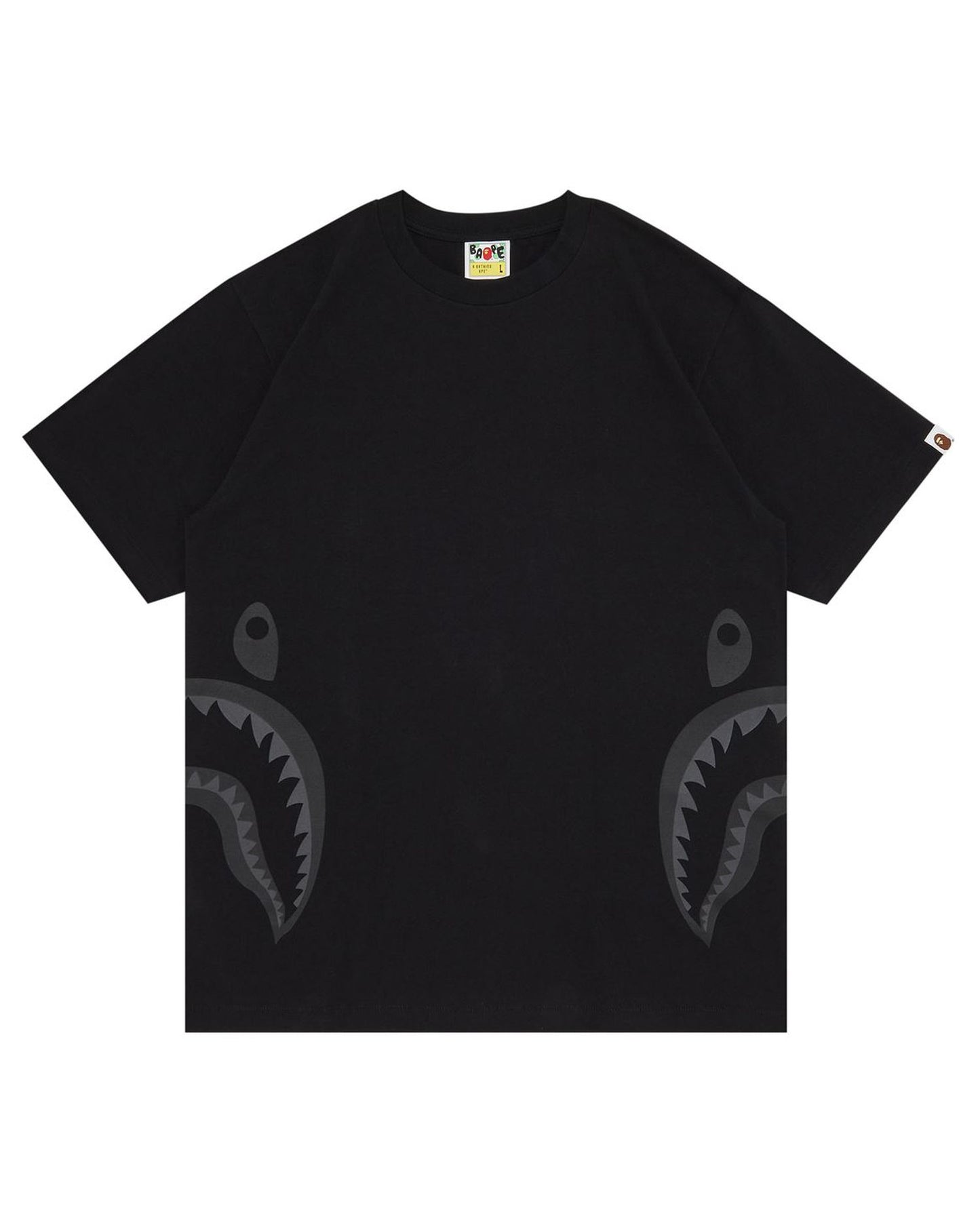 A Bathing Ape Side Shark Tee In Black