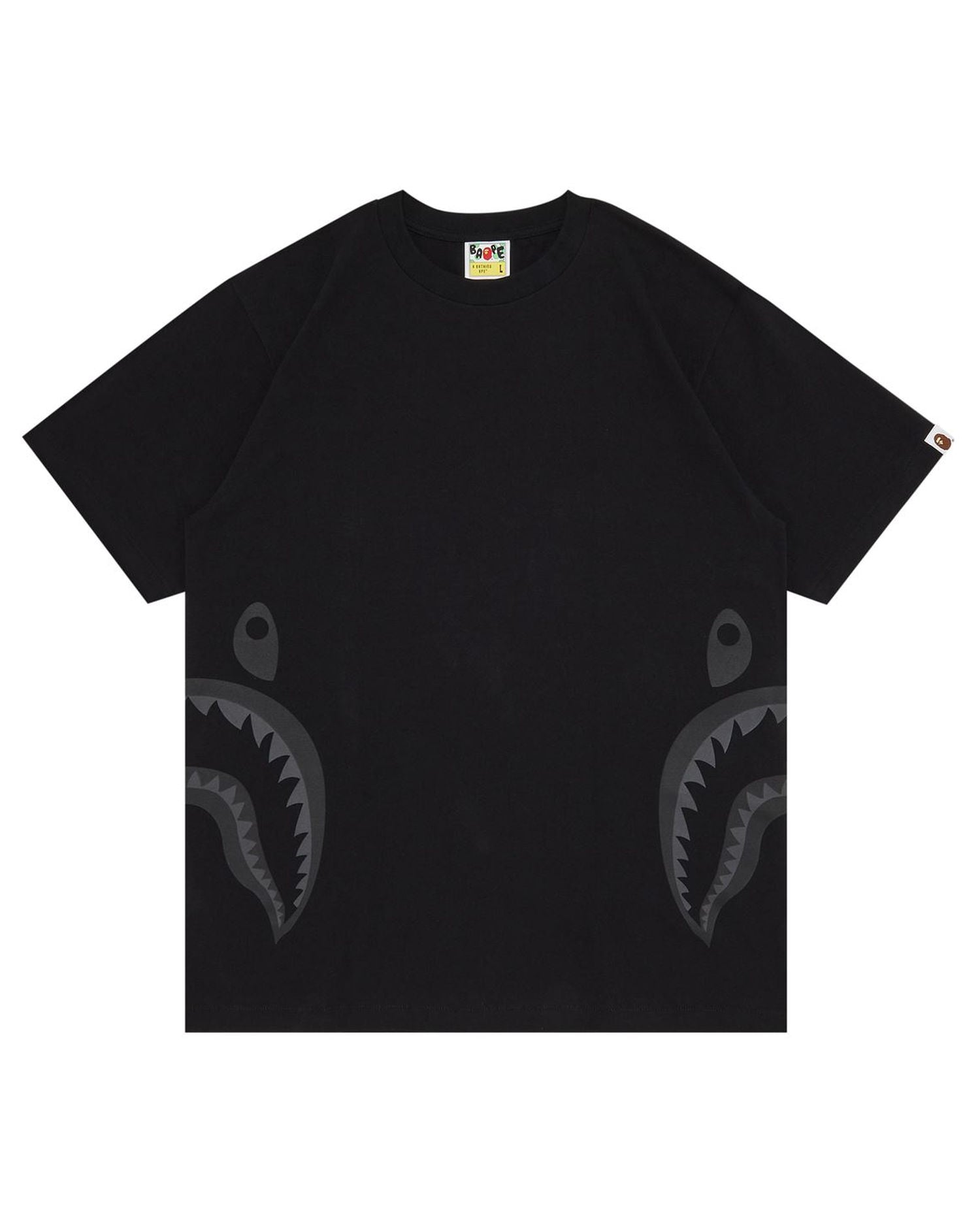 A Bathing Ape Side Shark Tee In Black