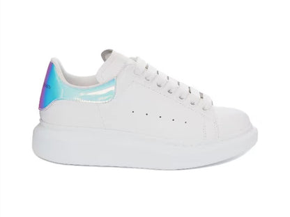 Alexander Mcqueen Women's Oversized Sneaker in White/shock Pink