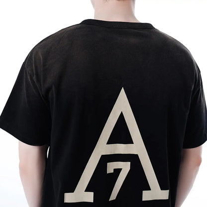 FOG FEAR OF GOD Season 7 main line letter printed loose T-shirt black