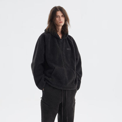 FOG FEAR OF GOD 22 multi-threaded half-zip cotton ESSENTIALS casual sherpa hoodie