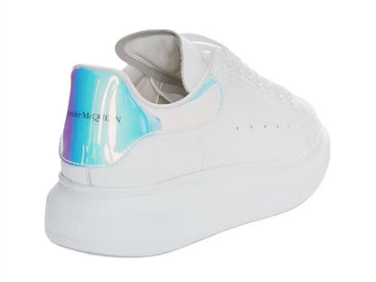 Alexander Mcqueen Women's Oversized Sneaker in White/shock Pink