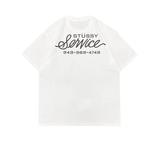 STUSSY REPAIR TEE WHITE