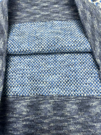 DIOR OBLIQUE SLEEVELESS SWEATER BLUE WOOL JACQUARD – DOS021