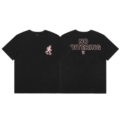 Travis Scott No Loiteing Logo Tshirt Black