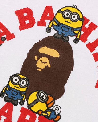 A Bathing Ape X Minions Tee In White