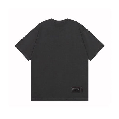 WE11DONE Gradient Color Graffiti Tee Black