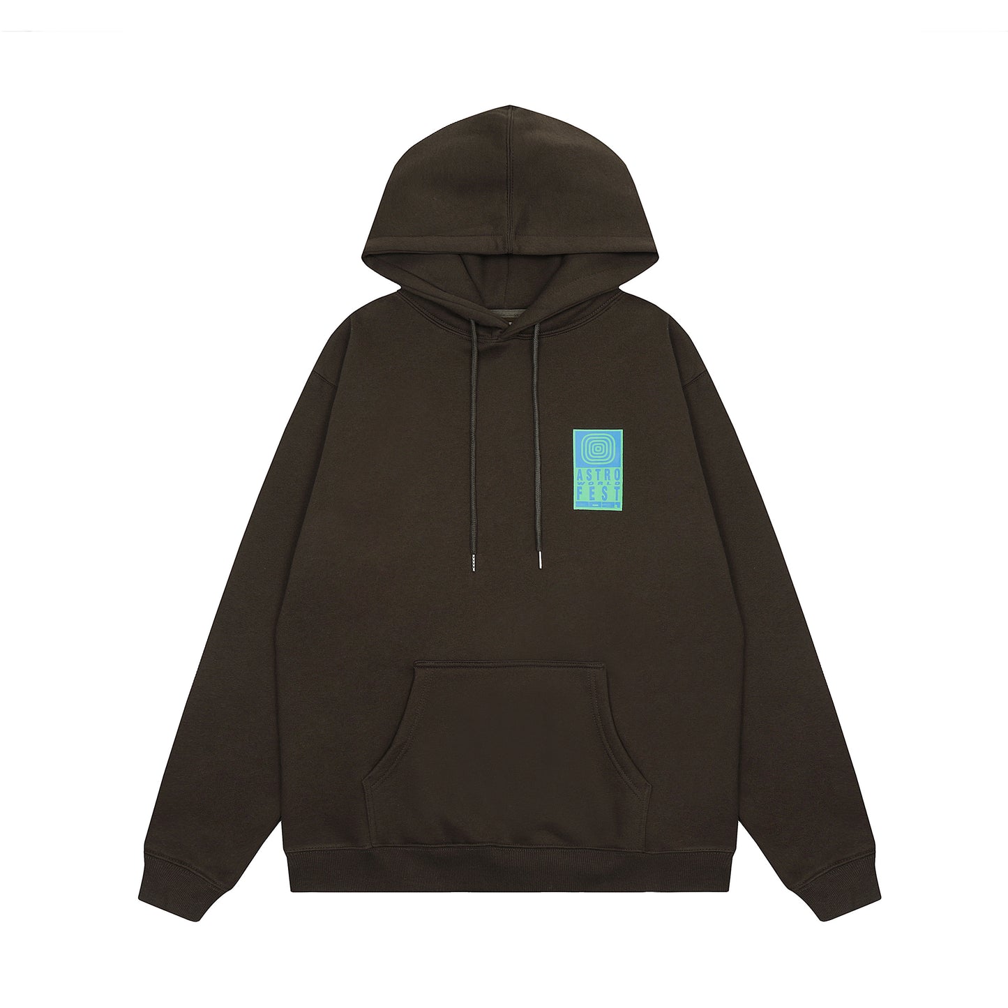 Travis Scott Character Graffiti Print Hoodie Black