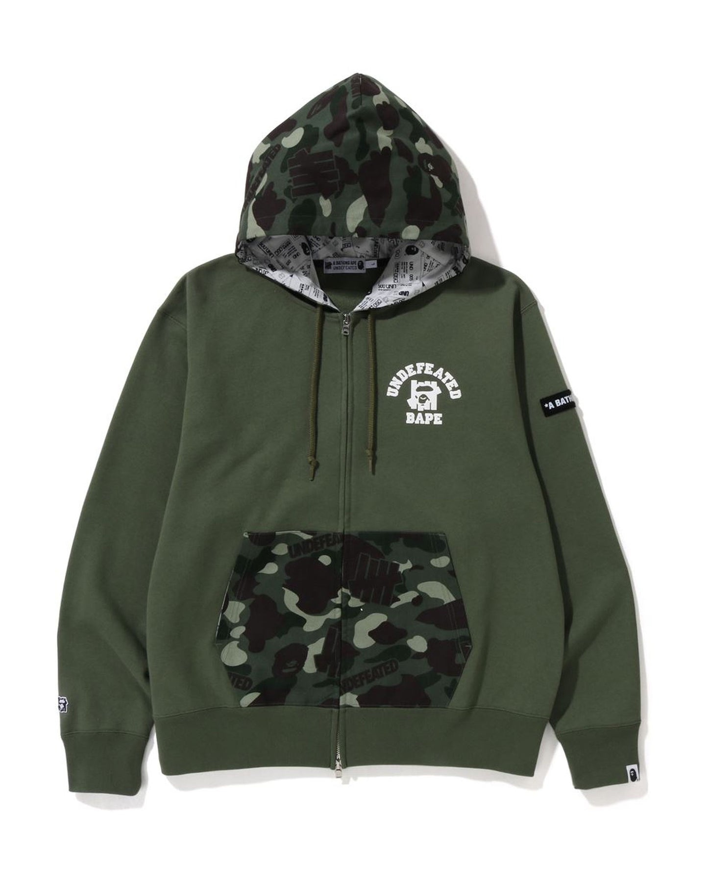 A Bathing Ape X UNDFTD Color Camo Relaxed Zip Hoodie