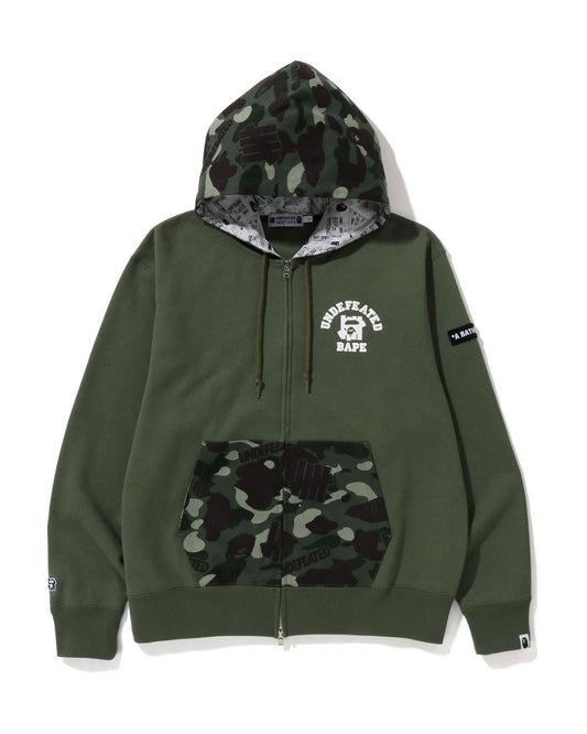 A Bathing Ape X UNDFTD Color Camo Relaxed Zip Hoodie