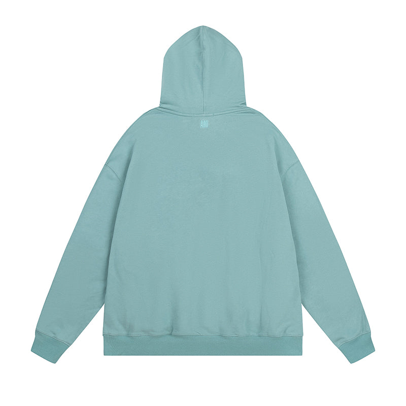 AMI Classic Logo Hoodie Mint Green