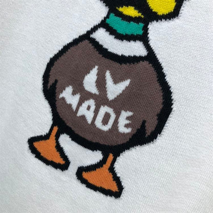 LOUIS VUITTON INTARSIA JACQUARD DUCK CREWNECK – LVTS005