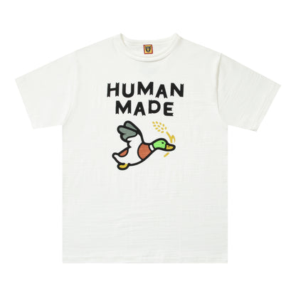 Human Made Rice Ear Duck  Logo Tee White