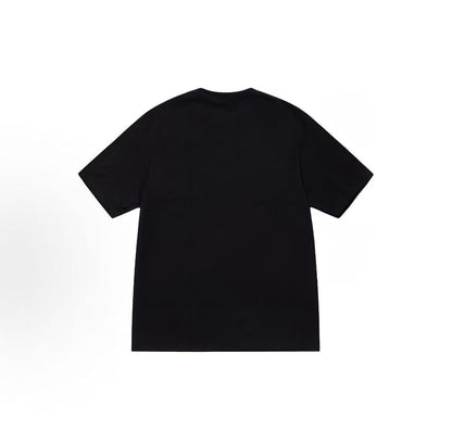 Stussy SS24 Front Chest Doberman Print Pattern Short-Sleeved American Retro T-Shirt (For Both Men and Women)