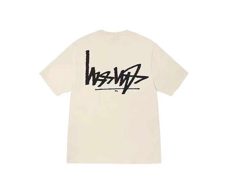 STUSSY HANDSTAND LOGO TEE APRICOT