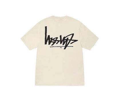 STUSSY HANDSTAND LOGO TEE APRICOT