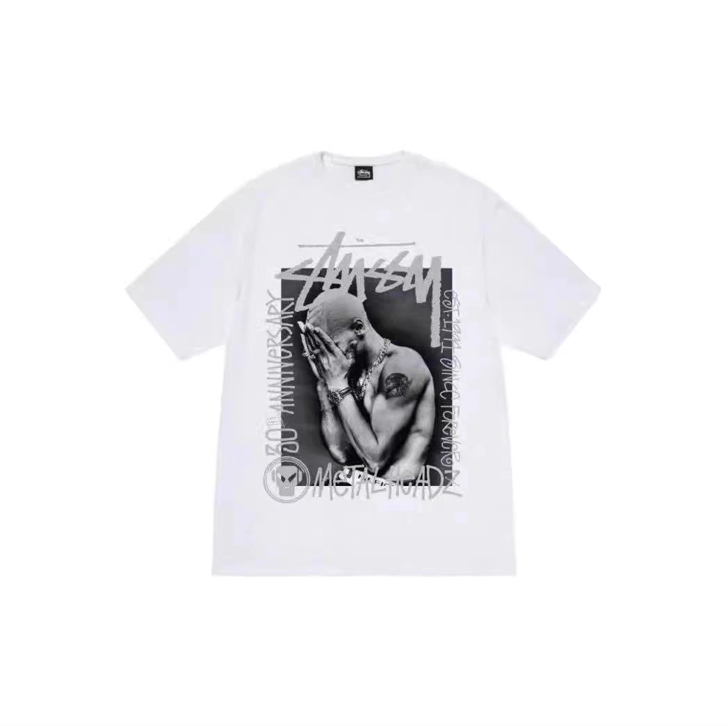 STUSSY BAND TEE WHITE