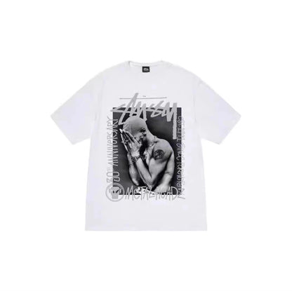 STUSSY BAND TEE WHITE