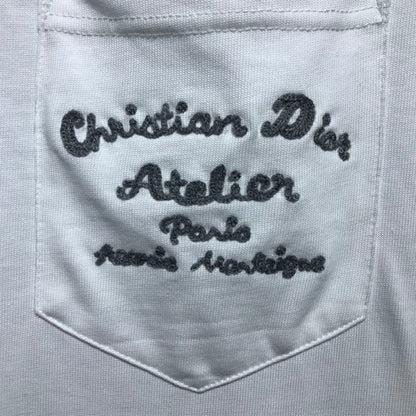 ‘CHRISTIAN DIOR ATELIER’ T-SHIRT RELAXED FIT WHITE COTTON JERSEY – DOT023