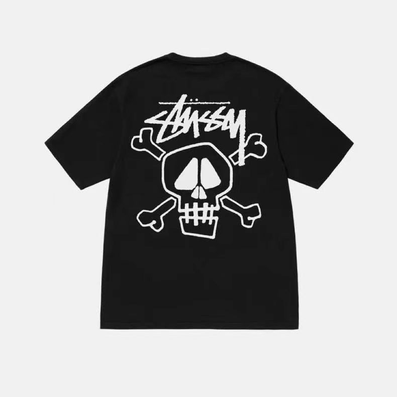 STUSSY SKELETON TEE BLACK