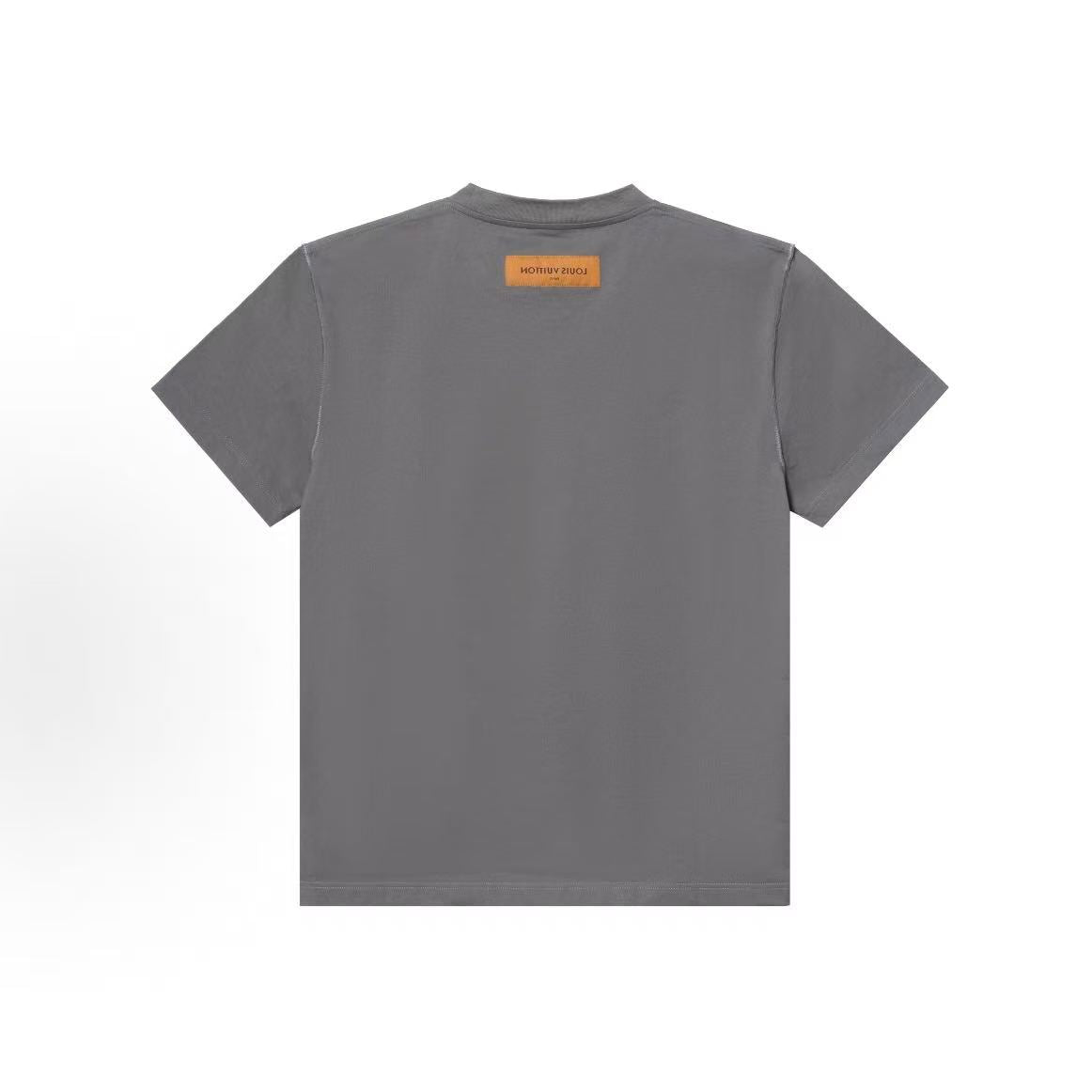 LOUIS VUITTON SKI Winter 2026 Collection Printed Embroidery Short-Sleeved T-Shirt for Men