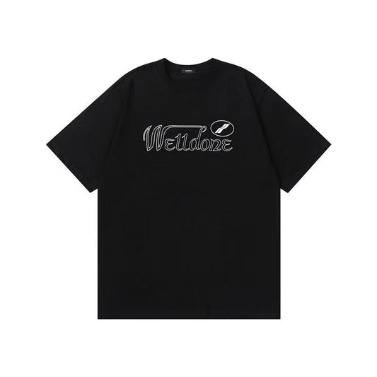 WE11DONE Sketch Logo Tee Black