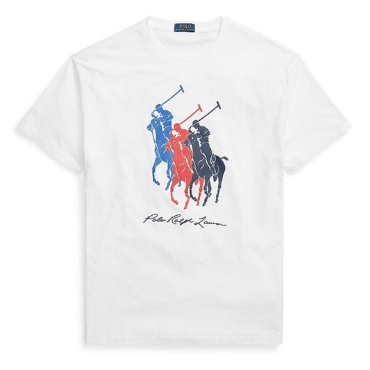 Ralph Lauren Multi Logo Tee White