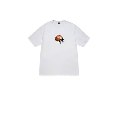STUSSY LADYBUG PRINT TEE WHITE