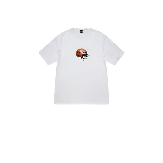 STUSSY LADYBUG PRINT TEE WHITE