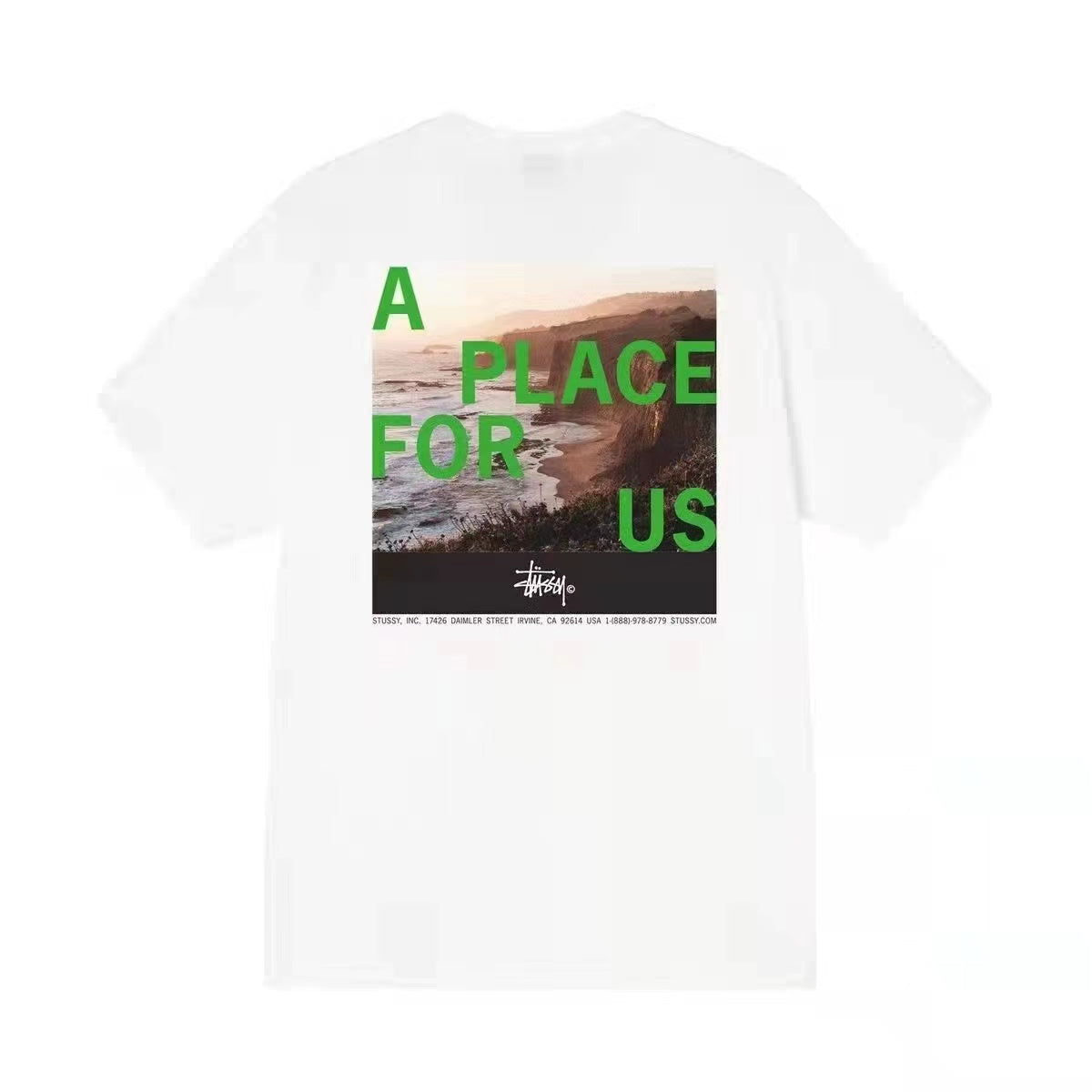 STUSSY PLACE FOR US TEE WHITE