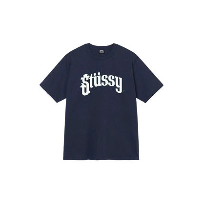STUSSY CLASSIC LOGO TEE NAVY