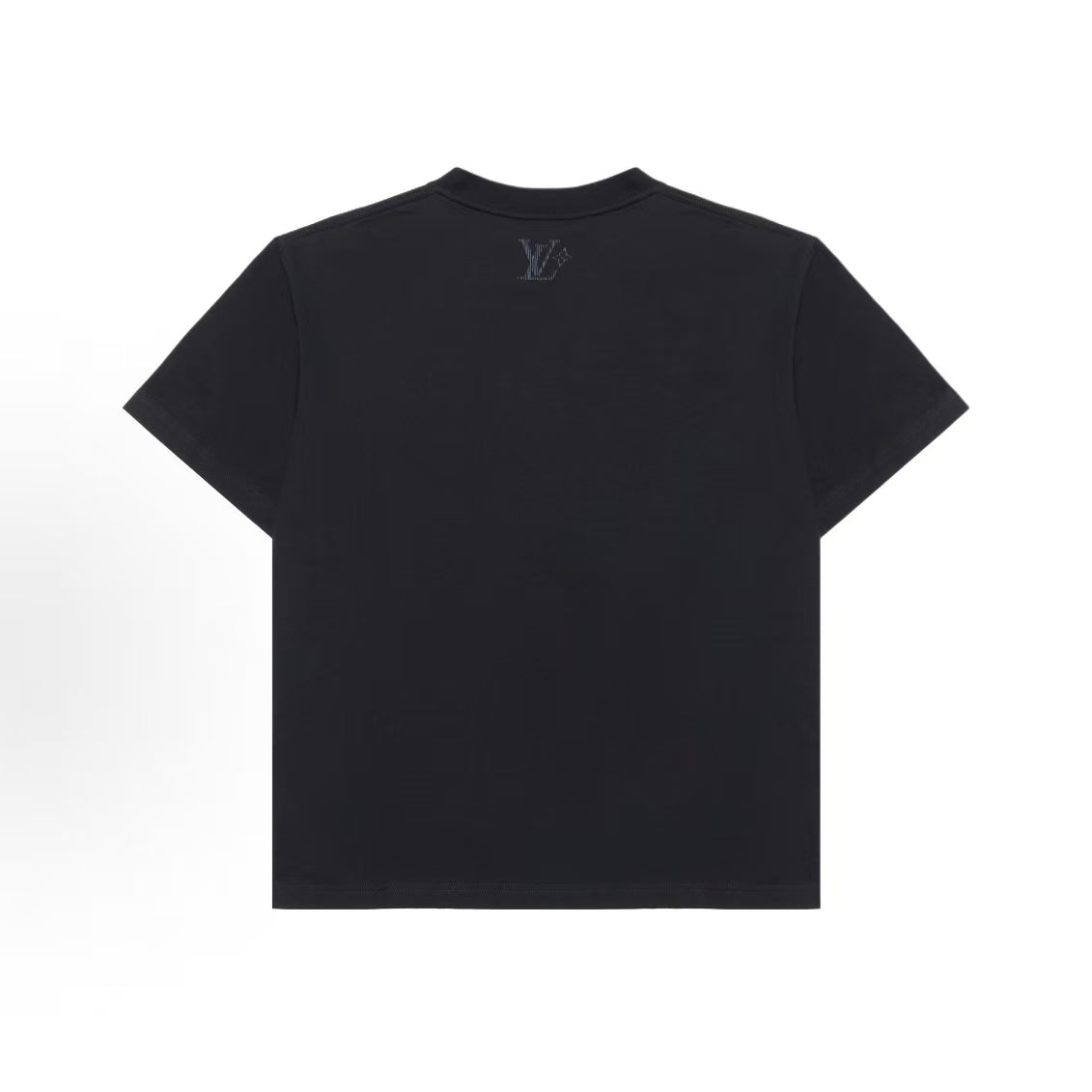 LOUIS VUITTON SS25 Spring Men's Collection Logo Letter Round-neck Short-sleeved T-shirt for Men - Black