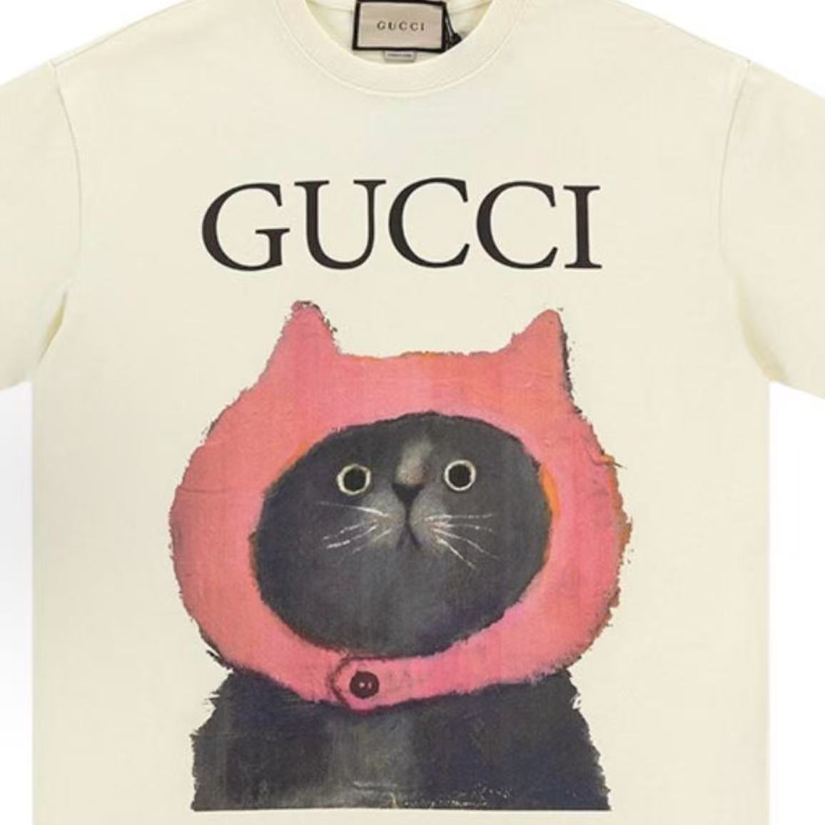 GUCCI 2025 Spring Collection Cute and Fun Short-Sleeved Round-Neck T-Shirt (For Both Men and Women)