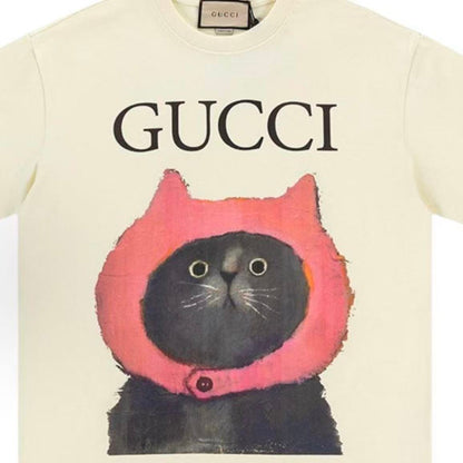 GUCCI 2025 Spring Collection Cute and Fun Short-Sleeved Round-Neck T-Shirt (For Both Men and Women)