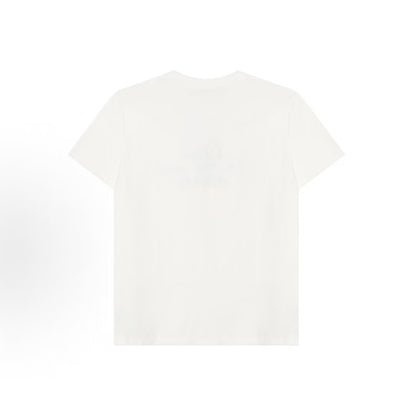 DIOR Dior SS25 Dior and HYLTON NEL Summer Men's Collection Logo Letter Embroidery Round-neck Pullover Short-Sleeved T-Shirt Men's Style White