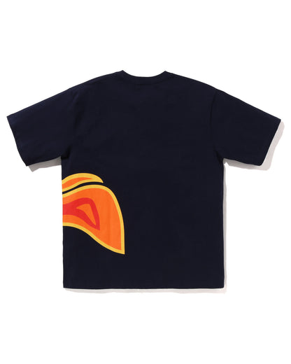 A Bathing Ape Camo Thermography Relaxed Fit Tee In Navy Blue