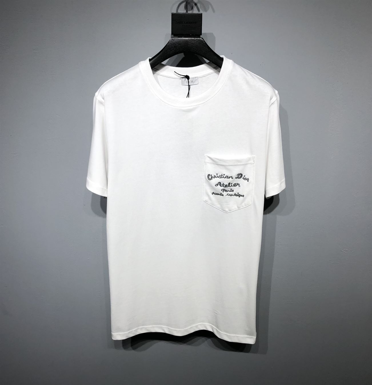 ‘CHRISTIAN DIOR ATELIER’ T-SHIRT RELAXED FIT WHITE COTTON JERSEY – DOT023