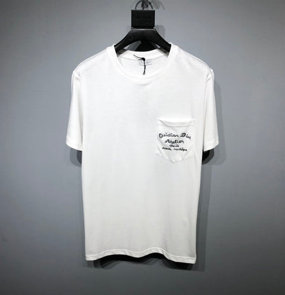 ‘CHRISTIAN DIOR ATELIER’ T-SHIRT RELAXED FIT WHITE COTTON JERSEY – DOT023