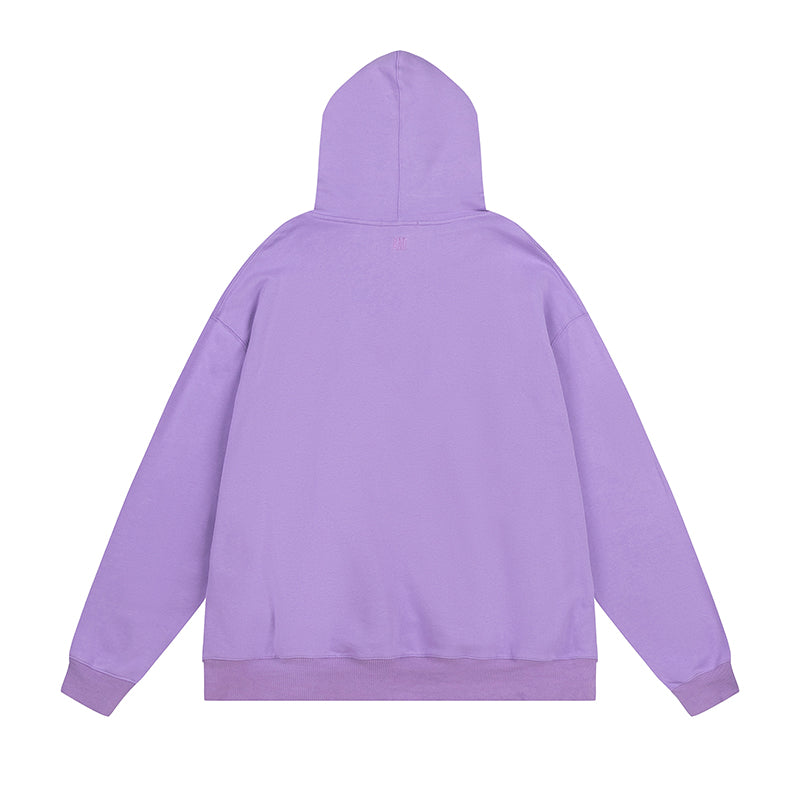 AMI Classic Logo Hoodie Purple